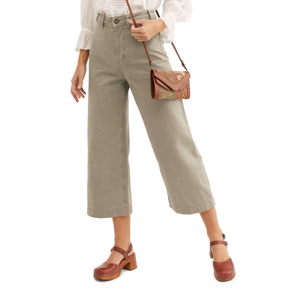 Free People Patti Pants in Moss